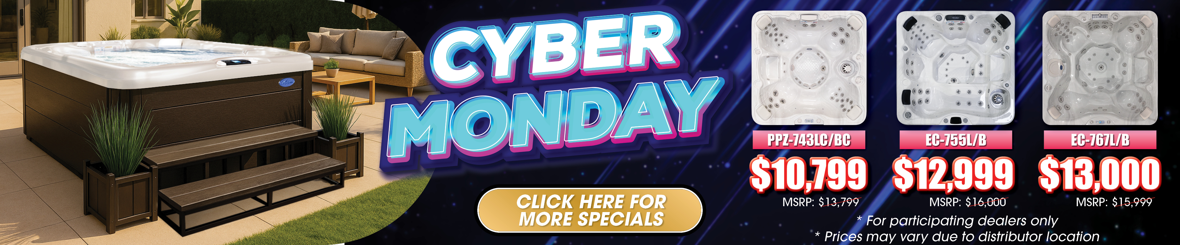 Calspas hot tub being used in a family setting - Hampshire